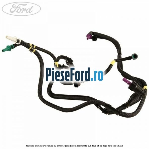 Furtune alimentare rampa de injectie Ford Fiesta 2008-2012 1.6 TDCi 95 cp T3JA, TZJA, TZJB diesel