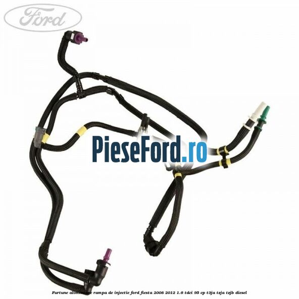 Furtune alimentare rampa de injectie Ford Fiesta 2008-2012 1.6 TDCi 95 cp T3JA, TZJA, TZJB diesel