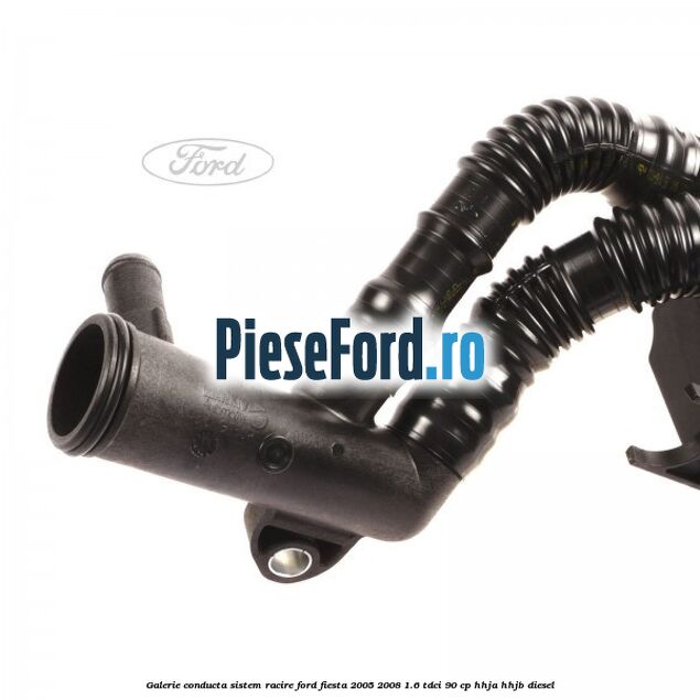 Galerie conducta sistem racire Ford Fiesta 2005-2008 1.6 TDCi 90 cp HHJA, HHJB diesel