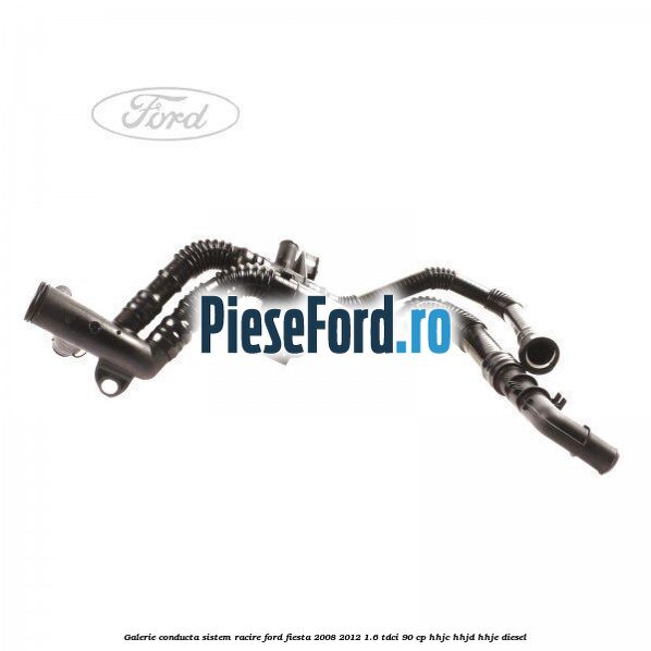 Galerie conducta sistem racire Ford Fiesta 2008-2012 1.6 TDCi 90 cp