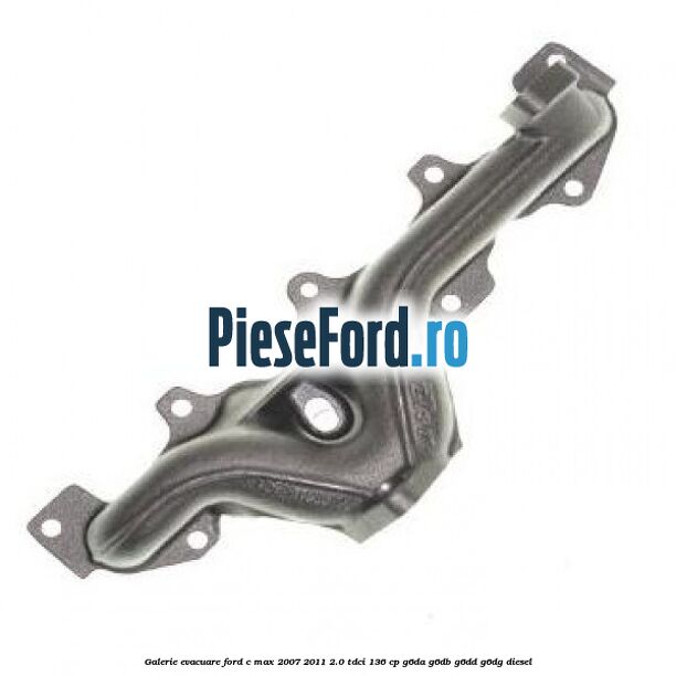 Galerie evacuare Ford C-Max 2007-2011 2.0 TDCi 136 cp G6DA, G6DB, G6DD, G6DG diesel