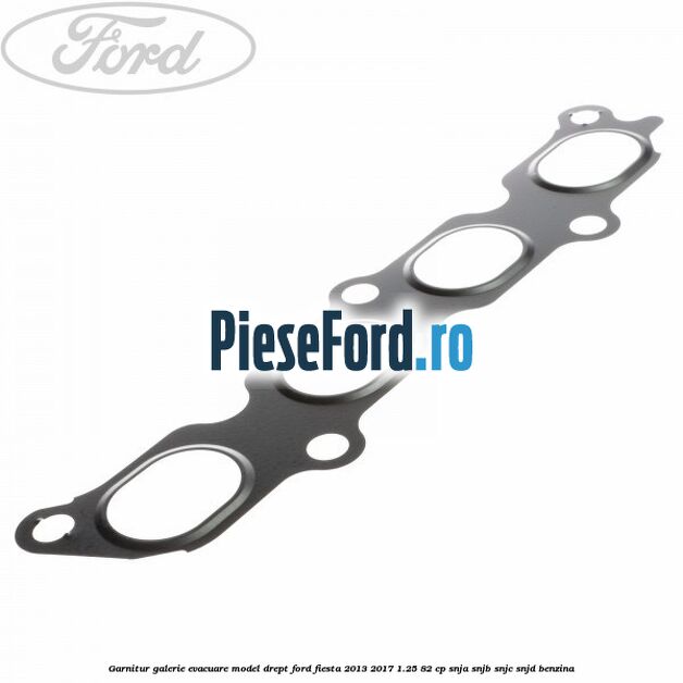 Garnitur, galerie evacuare model drept Ford Fiesta 2013-2017 1.25 82 cp SNJA, SNJB, SNJC, SNJD benzina