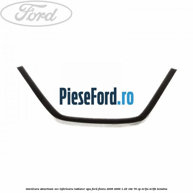 Garnitura absorbant soc inferioara radiator apa Ford Fiesta 2005-2008 1.25 16V 70 cp M7JA, M7JB benzina