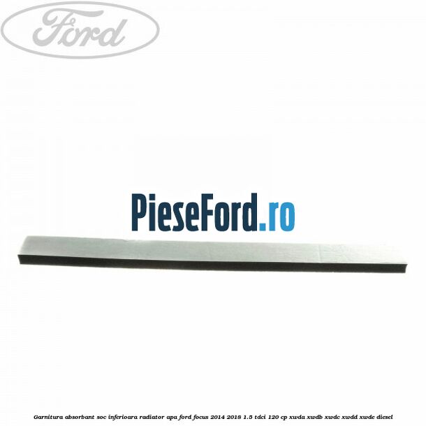 Garnitura absorbant soc inferioara radiator apa Ford Focus 2014-2018 1.5 TDCi 120 cp XWDA, XWDB, XWDC, XWDD, XWDE diesel