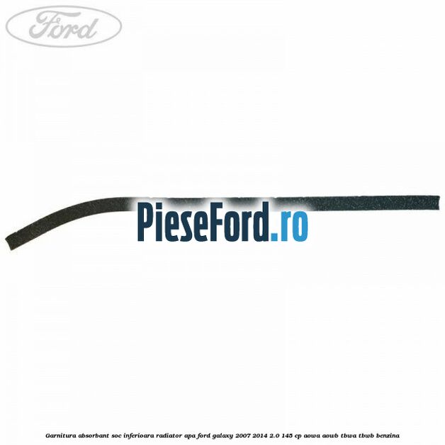 Garnitura absorbant soc inferioara radiator apa Ford Galaxy 2007-2014 2.0 145 cp AOWA, AOWB, TBWA, TBWB benzina