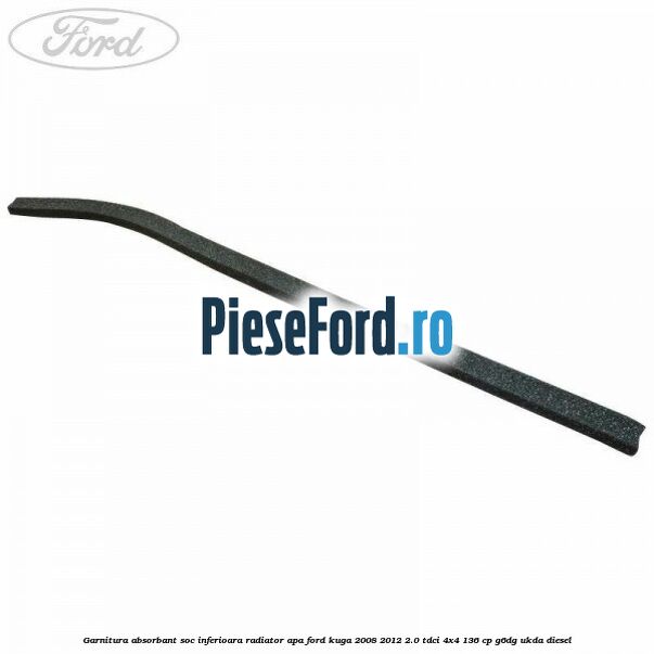 Garnitura absorbant soc inferioara radiator apa Ford Kuga 2008-2012 2.0 TDCi 4x4 136 cp G6DG, UKDA diesel