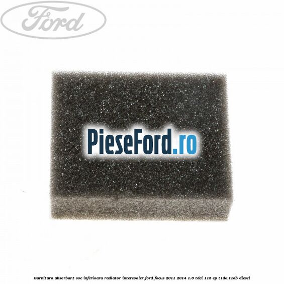 Garnitura absorbant soc inferioara radiator intercooler Ford Focus 2011-2014 1.6 TDCi 115 cp T1DA, T1DB diesel