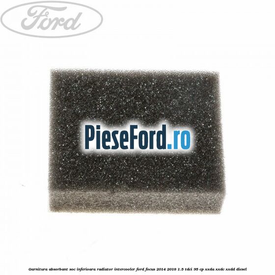 Garnitura absorbant soc inferioara radiator intercooler Ford Focus 2014-2018 1.5 TDCi 95 cp XXDA, XXDC, XXDD diesel