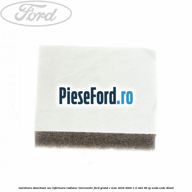 Garnitura absorbant soc inferioara radiator intercooler Ford Grand C-Max 2016-2020 1.5 TDCi 95 cp XXDA, XXDC diesel