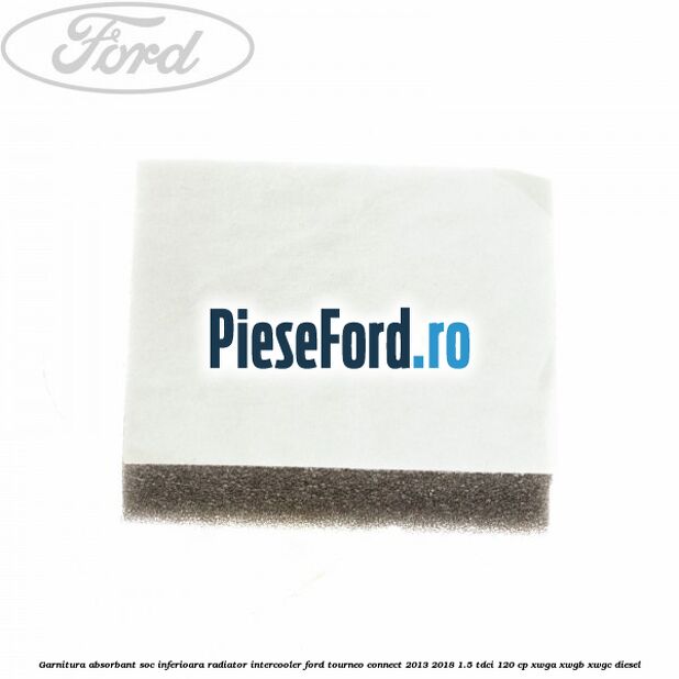 Garnitura absorbant soc inferioara radiator intercooler Ford Tourneo Connect 2013-2018 1.5 TDCi 120 cp XWGA, XWGB, XWGC diesel