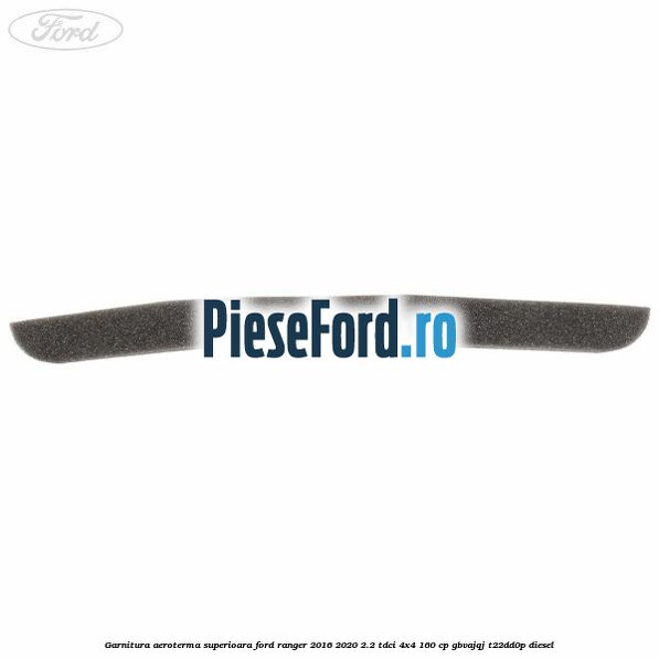 Garnitura aeroterma superioara Ford Ranger 2016-2020 2.2 TDCi 4x4 160 cp GBVAJQJ, T22DD0P diesel
