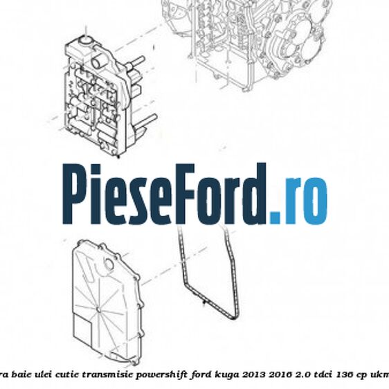 Garnitura baie ulei cutie transmisie PowerShift Ford Kuga 2013-2016 2.0 TDCi 136 cp UKMA diesel