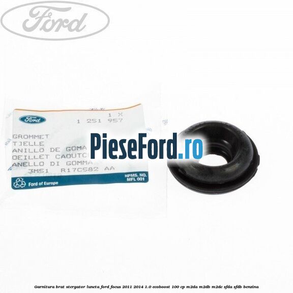 Garnitura brat stergator luneta Ford Focus 2011-2014 1.0 EcoBoost 100 cp Garnitura brat stergator luneta Ford Focus 2011-2014 1.0 EcoBoost 100 cp M2DA, M2DB, M2DC, SFDA, SFDB benzina