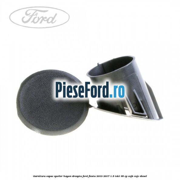 Garnitura capac spoiler hayon dreapta Ford Fiesta 2013-2017 1.5 TDCi 95 cp XVJB, XVJC diesel