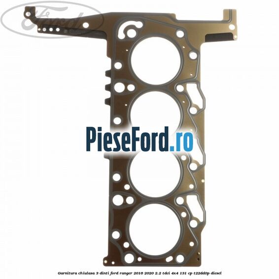 Garnitura chiulasa 3 dinti Ford Ranger 2016-2020 2.2 TDCi 4x4 131 cp T22DD0P diesel