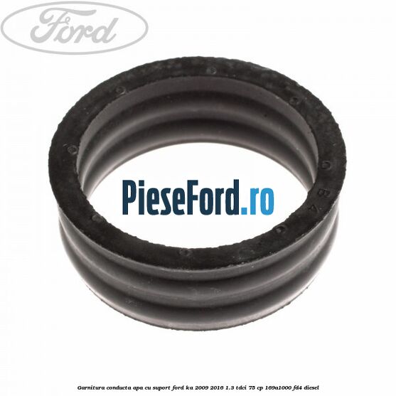 Garnitura conducta apa cu suport Ford Ka 2009-2016 1.3 TDCi 75 cp 169A1000, FD4 diesel