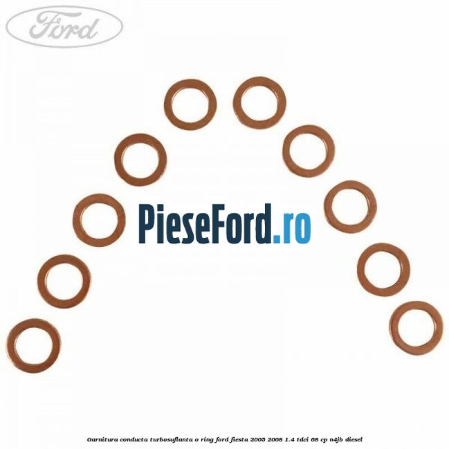 Garnitura conducta turbosuflanta o ring Ford Fiesta 2005-2008 1.4 TDCi 68 cp N4JB diesel