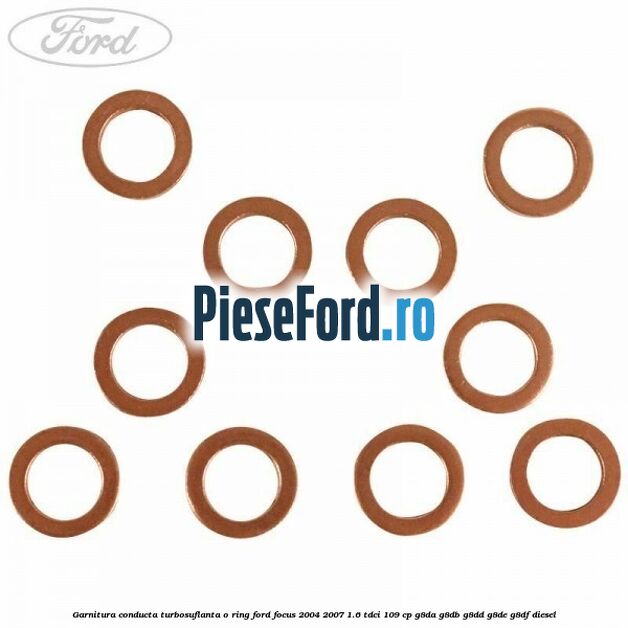 Garnitura conducta turbosuflanta o ring Ford Focus 2004-2007 1.6 TDCi 109 cp G8DA, G8DB, G8DD, G8DE, G8DF diesel