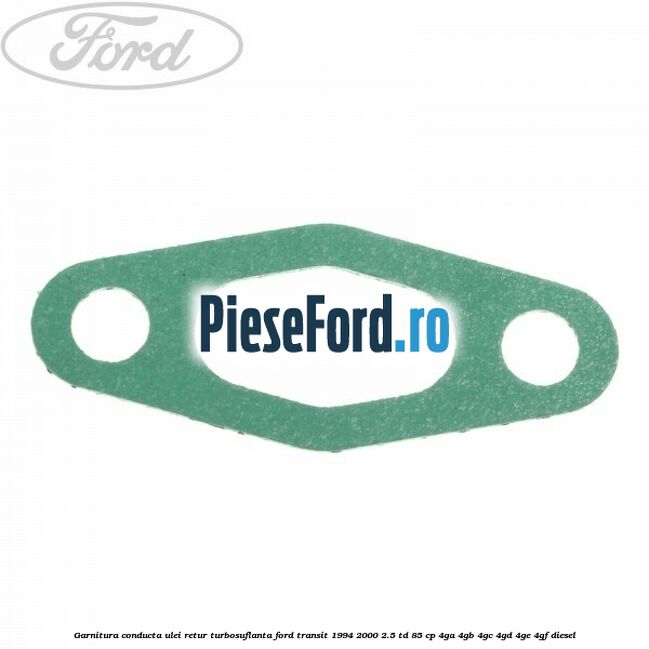 Garnitura conducta ulei retur turbosuflanta Ford Transit 1994-2000 2.5 TD 85 cp 4GA, 4GB, 4GC, 4GD, 4GE, 4GF diesel