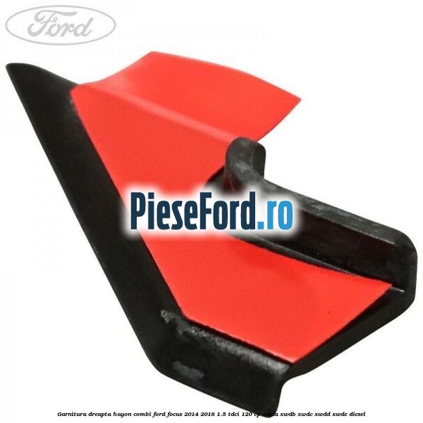 Garnitura dreapta hayon combi Ford Focus 2014-2018 1.5 TDCi 120 cp XWDA, XWDB, XWDC, XWDD, XWDE diesel