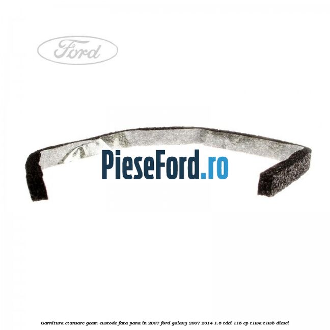Garnitura etansare geam custode fata pana in 2007 Ford Galaxy 2007-2014 1.6 TDCi 115 cp T1WA, T1WB diesel