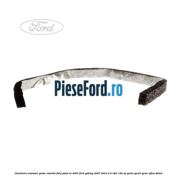 Garnitura etansare geam custode fata pana in 2007 Ford Galaxy 2007-2014 2.0 TDCi 140 cp QXWA, QXWB, QXWC, UFWA diesel
