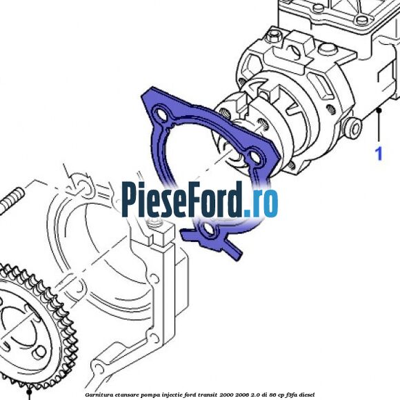 Garnitura etansare pompa injectie Ford Transit 2000-2006 2.0 DI 86 cp F3FA diesel