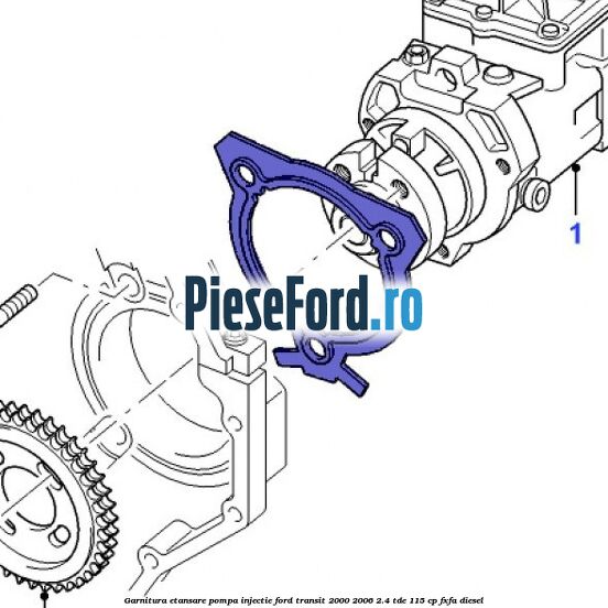Garnitura etansare pompa injectie Ford Transit 2000-2006 2.4 TDE 115 cp FXFA diesel