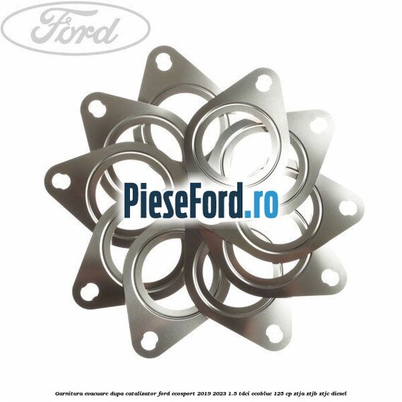 Garnitura evacuare dupa catalizator Ford EcoSport 2019-2023 1.5 TDCi EcoBlue 125 cp ZTJA, ZTJB, ZTJC diesel