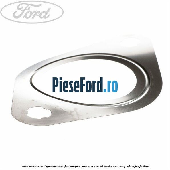 Garnitura evacuare dupa catalizator Ford EcoSport 2019-2023 1.5 TDCi EcoBlue 4x4 125 cp ZTJA, ZTJB, ZTJC diesel