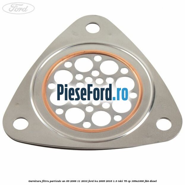 Garnitura filtru particule an 09/2008-11/2010 Ford Ka 2009-2016 1.3 TDCi 75 cp 169A1000, FD4 diesel