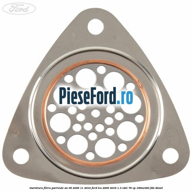 Garnitura filtru particule an 09/2008-11/2010 Ford Ka 2009-2016 1.3 TDCi 75 cp 169A1000, FD4 diesel