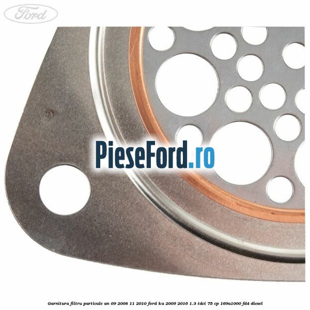 Garnitura filtru particule an 09/2008-11/2010 Ford Ka 2009-2016 1.3 TDCi 75 cp 169A1000, FD4 diesel