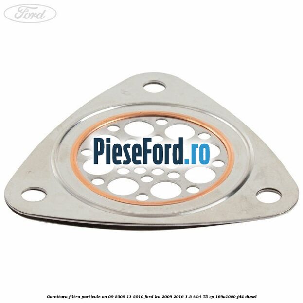 Garnitura filtru particule an 09/2008-11/2010 Ford Ka 2009-2016 1.3 TDCi 75 cp 169A1000, FD4 diesel
