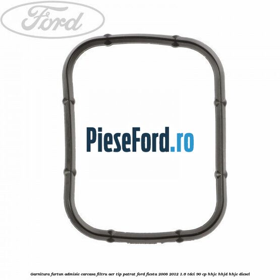 Garnitura furtun admisie carcasa filtru aer tip patrat Ford Fiesta 2008-2012 1.6 TDCi 90 cp HHJC, HHJD, HHJE diesel