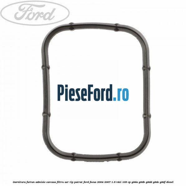 Garnitura furtun admisie carcasa filtru aer tip patrat Ford Focus 2004-2007 1.6 TDCi 109 cp