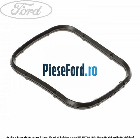 Garnitura furtun admisie carcasa filtru aer tip patrat Ford Focus C-Max 2003-2007 1.6 TDCi 109 cp G8DA, G8DB, G8DD, G8DE, G8DF diesel