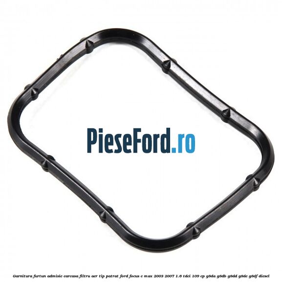Garnitura furtun admisie carcasa filtru aer tip patrat Ford Focus C-Max 2003-2007 1.6 TDCi 109 cp G8DA, G8DB, G8DD, G8DE, G8DF diesel