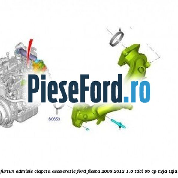 Garnitura, furtun admisie clapeta acceleratie Ford Fiesta 2008-2012 1.6 TDCi 95 cp Garnitura, furtun admisie clapeta acceleratie Ford Fiesta 2008-2012 1.6 TDCi 95 cp T3JA, TZJA, TZJB diesel