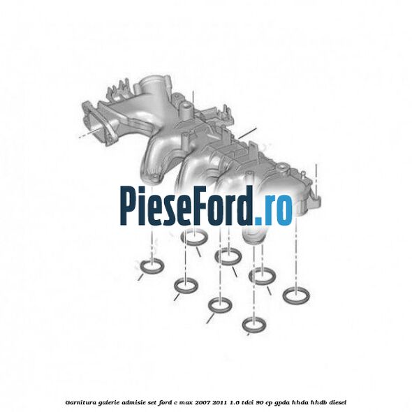 Garnitura galerie admisie set Ford C-Max 2007-2011 1.6 TDCi 90 cp GPDA, HHDA, HHDB diesel