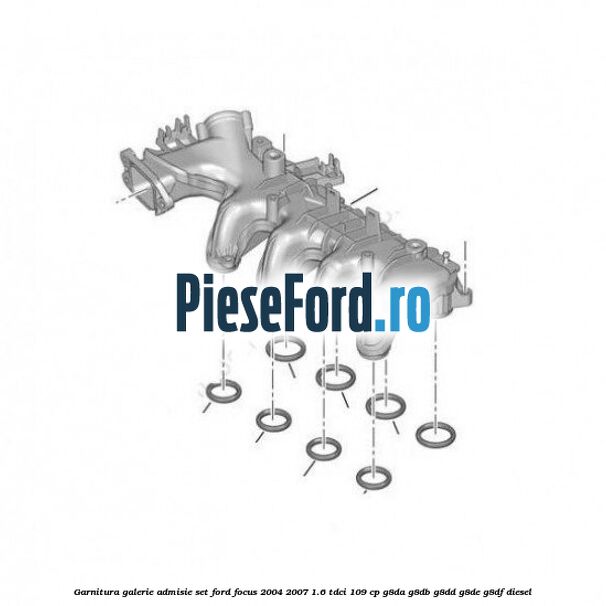 Garnitura galerie admisie set Ford Focus 2004-2007 1.6 TDCi 109 cp G8DA, G8DB, G8DD, G8DE, G8DF diesel