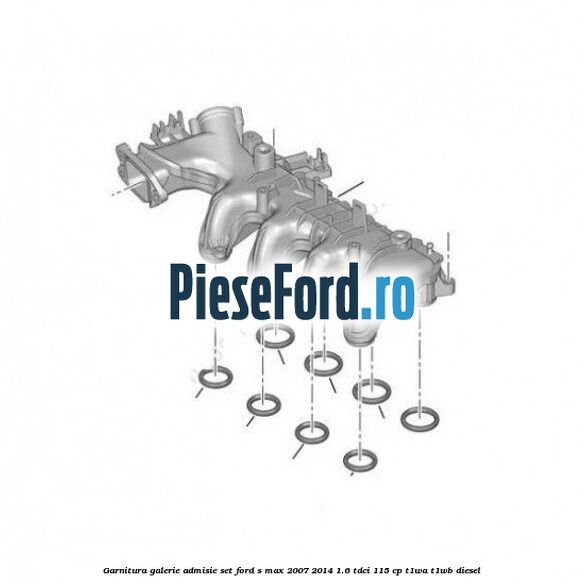 Garnitura galerie admisie set Ford S-Max 2007-2014 1.6 TDCi 115 cp T1WA, T1WB diesel