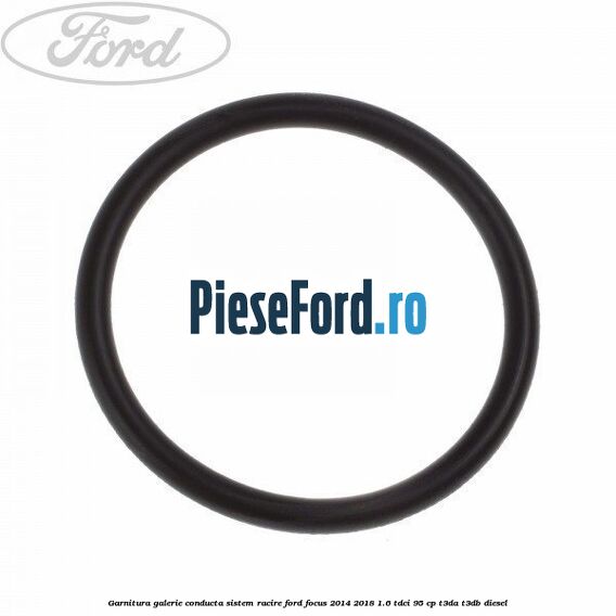Garnitura, galerie conducta sistem racire Ford Focus 2014-2018 1.6 TDCi 95 cp T3DA, T3DB diesel