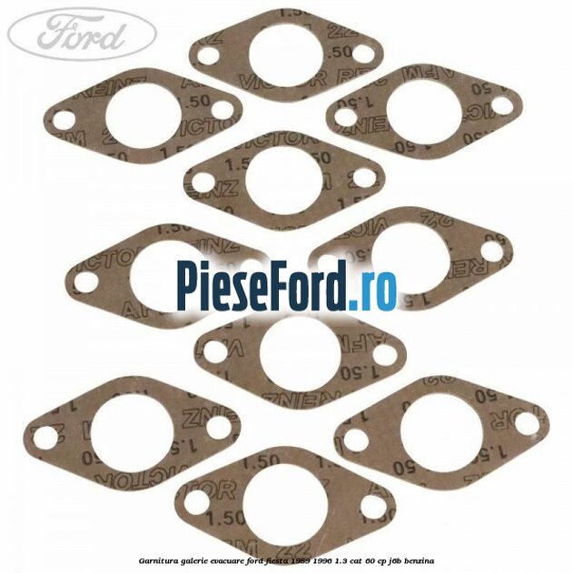 Garnitura galerie evacuare Ford Fiesta 1989-1996 1.3 CAT 60 cp J6B benzina