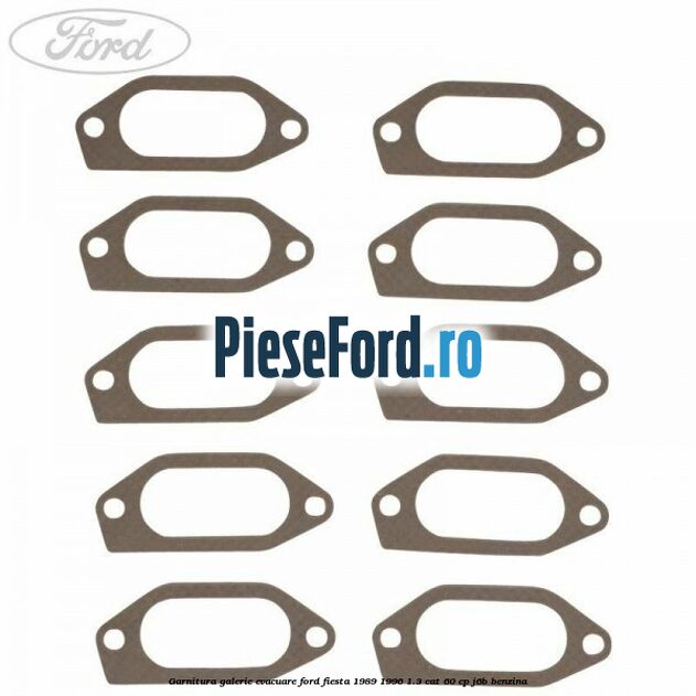 Garnitura galerie evacuare Ford Fiesta 1989-1996 1.3 CAT 60 cp J6B benzina