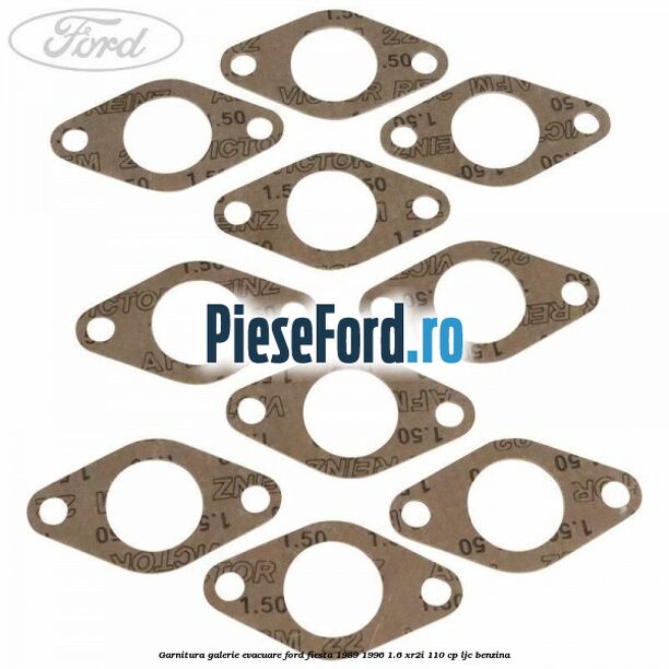 Garnitura galerie evacuare Ford Fiesta 1989-1996 1.6 XR2i 110 cp LJC benzina