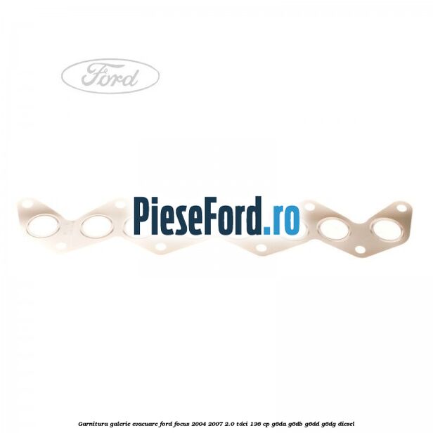 Garnitura galerie evacuare Ford Focus 2004-2007 2.0 TDCi 136 cp G6DA, G6DB, G6DD, G6DG diesel