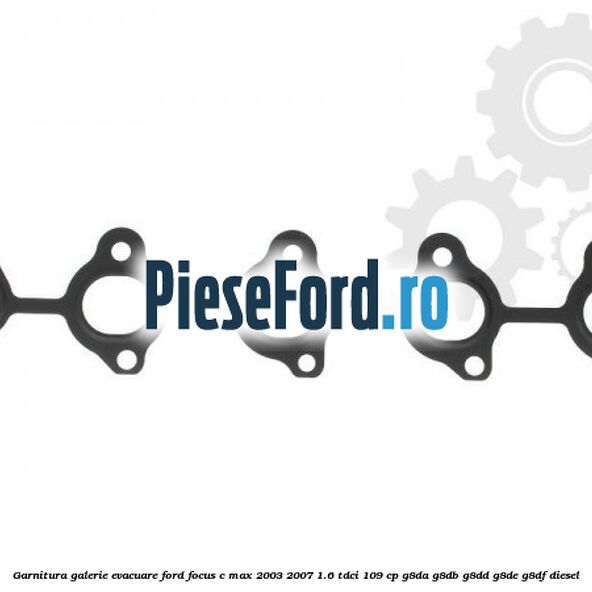 Garnitura, galerie evacuare Ford Focus C-Max 2003-2007 1.6 TDCi 109 cp G8DA, G8DB, G8DD, G8DE, G8DF diesel