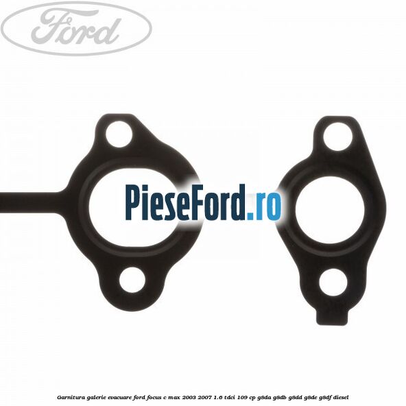 Garnitura, galerie evacuare Ford Focus C-Max 2003-2007 1.6 TDCi 109 cp G8DA, G8DB, G8DD, G8DE, G8DF diesel