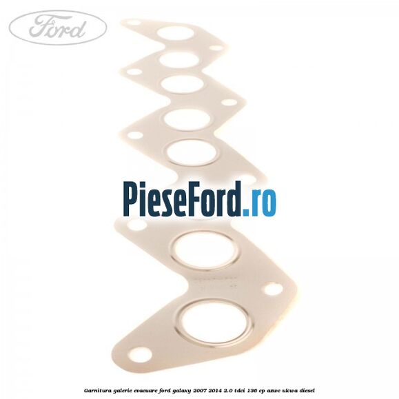 Garnitura galerie evacuare Ford Galaxy 2007-2014 2.0 TDCi 136 cp AZWC, UKWA diesel